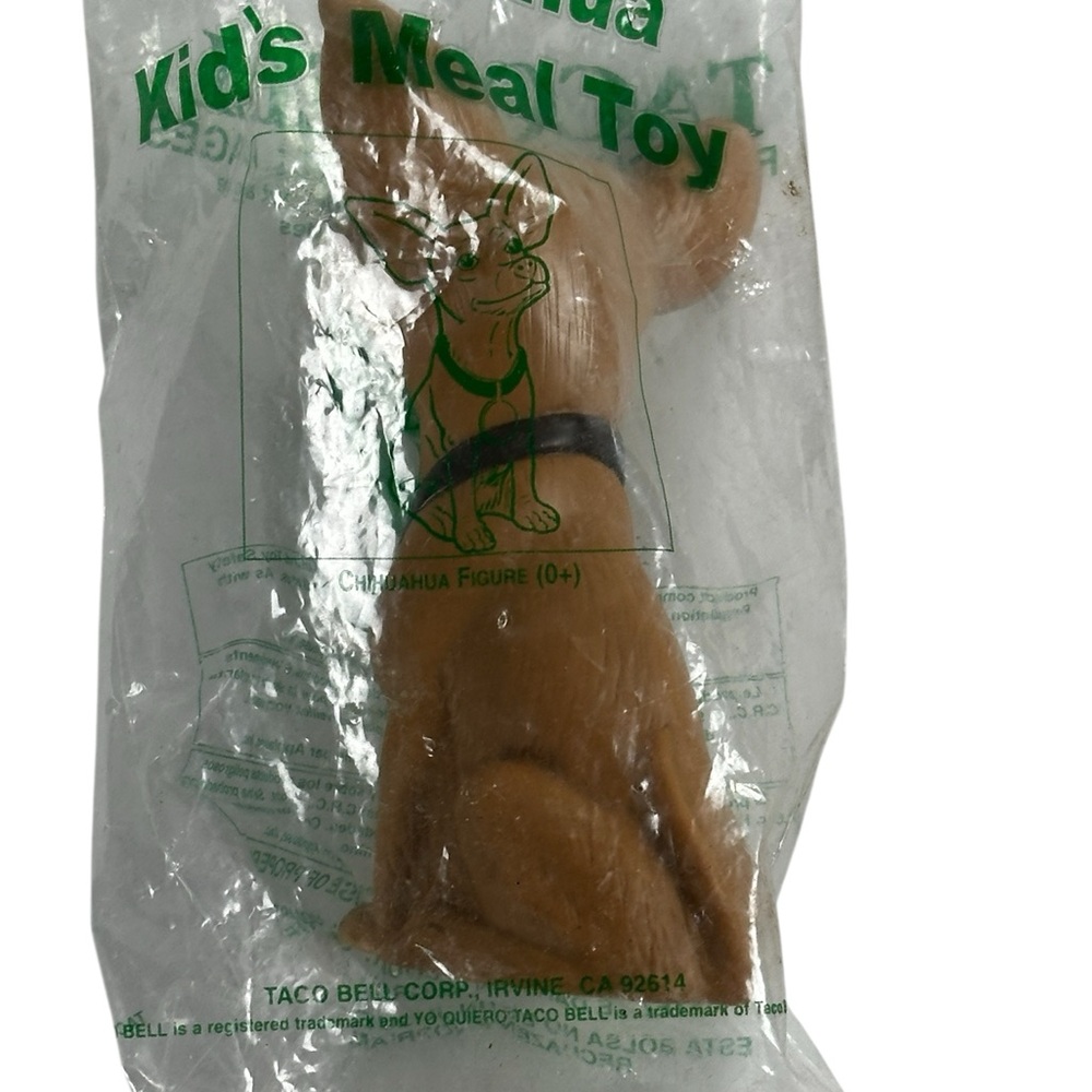 Vintage Sealed Taco Bell Chihuahua Gidget Plastic Kid’s Meal Toy (Yo Quiero Taco - Picture 9 of 9